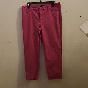 TALBOLTS Signature Women 12P Cropped/ankle pants, fuschia/hot pink